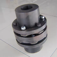 SJM10 Couple élevé 45 #   Accouplement d'arbre en acier, accouplement flexible à mâchoires/disques en caoutchouc avec structure Oldham, support OEM personnalisé