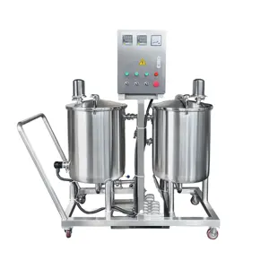 100L 200L 300L clean in place tank washing machine fermenter cip cleaning cart