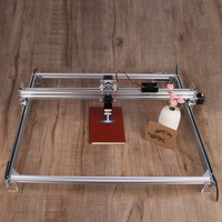 Grabador Láser de Escritorio Hobby 6550, Mini Máquina de Grabado y Corte Láser de Diodo CNC para Madera, Cuero y Acrílico, Compacta para Bricolaje