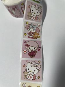 Custom Waterproof PVC Adhesive Stickers Round Shape Cartoon Design for Gift & Craft - Product Image 4