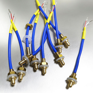Termopar Tipo K con Brida, Cabeza de Termopar de Cobre y Silicona Azul, Sensor de Temperatura Pt100/<span class=keywords><strong>J</strong></span>/E/<span class=keywords><strong>J</strong></span>/N, VANORM OEM/ODM IP66 USB - Product Image 4