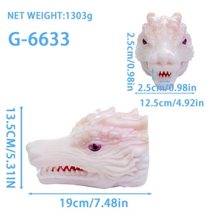 Masturbador Masculino GEEBA con Cabeza de Dragón Blanca, Masturbador Peludo, Estimulador de Silicona, Masajeador de Pene, Juguetes Sexuales para Hombres - Product Image 2