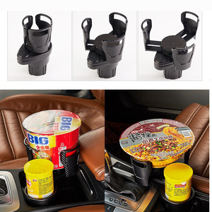 Porte-gobelets double rotatif à 360 degrés antidérapant pour véhicule avec accessoire automobile multifonctionnel - Product Image 5