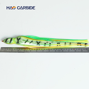 Señuelos de pesca de calamar de goma grandes, faldas de calamar de plástico, señuelos luminosos suaves para atún y marlín - Product Image 2