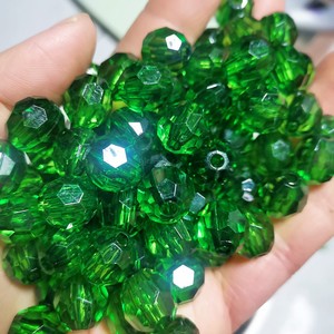 Hạt nhựa acrylic bán buôn 500g/túi 6mm 8mm 10mm Hạt trong suốt nhiều mặt Hạt pha lê acrylic treo dùng làm túi - Product Image 2