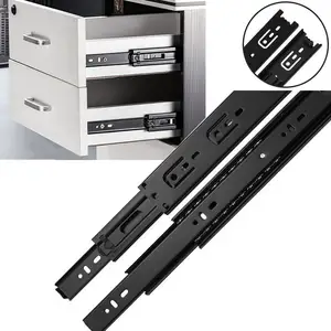 2024 Mới Phong Cách Ngăn Kéo Trượt Kênh Nhà Mềm Đóng 3 Lần Loại 45Kg Ngăn Kéo Mang Nhiệm Vụ Nặng Nề Ngăn Kéo Trượt Đường Ray - Product Image 1