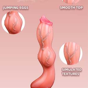Dog Knot Rubber Dildo Wireless <b>Remote</b> Anal <b>Vibrators</b> for Women Masturbating - Product Image 4
