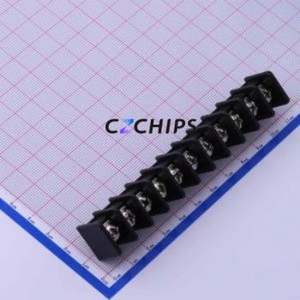 DBT30C-9.5-11P-BK-P Barrier Terminal Block Through hole Component (THT),P=9.5mm Connector Two Sides 9.5mm 1x11P Straight Pin - Product Image 1