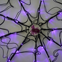 Lámpara LED de araña para Halloween, luz con Control remoto, luminosa, Casa Encantada, decoración interior y exterior, nuevo producto