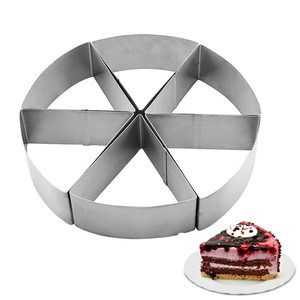 Wholesale 6-Piece Dessert Ring Triangle Cookie Cutter Stainless Steel <b>Cake</b> Mousse <b>Mold</b> for Salads Pastries Baking - Product Image 5