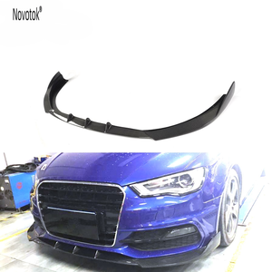 Alerón divisor de labios delantero de fibra de carbono de Material superior para <span class=keywords><strong>Audi</strong></span> S3 <span class=keywords><strong>A3</strong></span> Sline 8V Hatchback 2014 <span class=keywords><strong>2015</strong></span> - Product Image 1