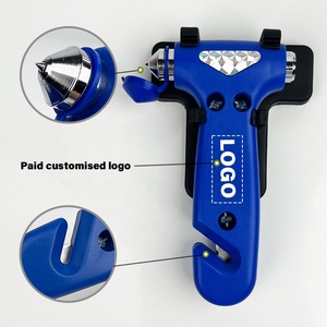Tête en acier au tungstène outil d'urgence marteau de sécurité avec coupe-ceinture de sécurité brise-vitre avec support outil d'évacuation - Product Image 3