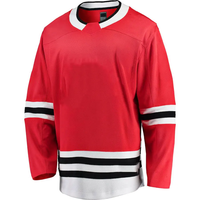Jersey hoki es Kanada tim kustom murah baru & Jersey hoki es sublimasi