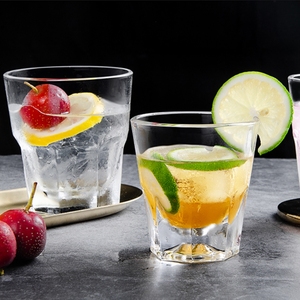 Jing Huang Barang Pecah Belah Produk Panas Grosir Menerima Kustom Tinggi Putih Rock 10OZ Air Teh Jus Minum Kaca <span class=keywords><strong>Tumbler</strong></span>