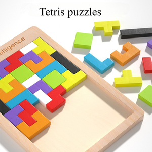 Bloques Rusos <span class=keywords><strong>de</strong></span> Madera Educativos Unisex Personalizables al por Mayor, Modelos Coloridos y Juguetes <span class=keywords><strong>de</strong></span> Construcción Tipo Rompecabezas - Product Image 6