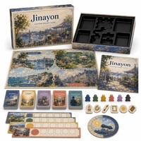 Jeu de société d'art impressionniste personnalisé, jeu de stratégie, exposition, itinéraire, curation, jeu de table pour musées, galeries, éducation