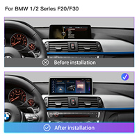 Radio de Auto 2DIN con Android 14 y CarPlay Inalámbrico para BMW Serie 3/4 (F30/F31/F34/F36) con Amplificador OBD2, Navegación GPS RGB