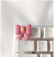 Stz — porte-clés en résine faite à la main, forme de lapin rose arc-en-ciel, fabrication artisanale, une pièce pour OEM R4