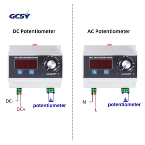 Chiết áp điện trở biến đổi hiển thị kỹ thuật số Din-Rail 1K 2.2K 3.3K 4.7K 10K 100K 470K cho bộ điều khiển tốc độ biến tần - Product Image 4