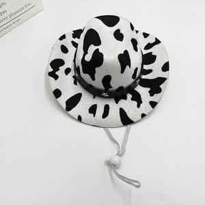 Chapeau de cowboy occidental Baboney avec motif de dessin animé pour fête d'anniversaire, protection solaire toutes saisons, mini chapeau en feutre pour chiens et chats - Product Image 5