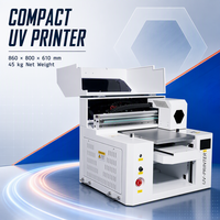 Printer UV 3360 Universal Baru untuk Label Kristal, Casing Ponsel, Panel Kayu, Akrilik, Jendela, Konektivitas USB, Kaca