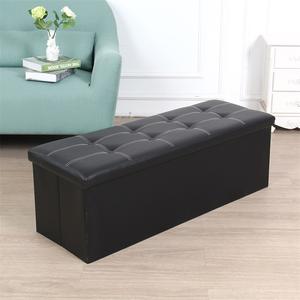 Repose-pieds pliable 76x38x38cm, nouveau tabouret, conteneur de stockage énorme et lourd - Product Image 4