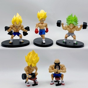 Jouet d'animation japonais 10CM Do Fitness 5 PCS/SET PVC Anime Figure <span class=keywords><strong>Dragon</strong></span> Muscle Model Toy - Product Image 3