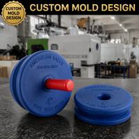 Bouchon de test de tuyau bleu de 4 pouces AMERICAN VALVE avec poignée rouge, bouchon de vidange d'eau en plastique moulé, raccords de plomberie