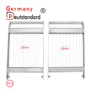 Germania Deutstandard NP-340-1 tagliatrice manuale per cioccolato taglierina per chitarra in gelatina di dolci morbidi in acciaio inossidabile di alta qualità - Product Image 6