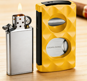 Taşınabilir Çift Taraflı Çok Fonksiyonlu Paslanmaz Çelik Puro Kesici, V Kesim Düz Kesim Puro Delici Tutucu ile - Product Image 6