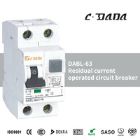 Interruptores Diferenciales Residuales DABL-63 con Protección Contra Sobrecorriente 1P+N 240V RCBO Tipo Electrónico