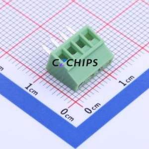XY308-2.54-4P Screw Terminal Block Through hole Component (THT),P=2.54mm Connector 1x4P 2.54mm Green Through Hole - Product Image 1