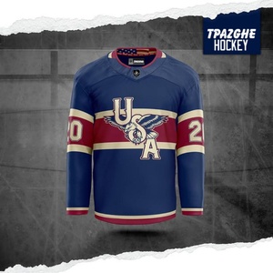 Maillots de hockey sur glace européens personnalisés BETHERIVAL, sublimation amusante, OEM - 100% polyester, séchage rapide - Product Image 4