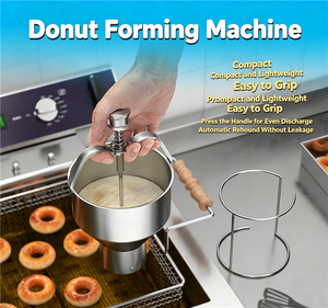 Distributeur manuel portable de pâte à beignets en acier inoxydable, machine à beignets à commande manuelle - Product Image 5