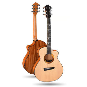 La fábrica acepta la producción OEM de panel trasero y lateral de caoba SpruceTOP sólido de 36 pulgadas, y guitarras con acabado de alto brillo - Product Image 2