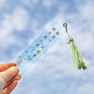 Marcadores de <span class=keywords><strong>Libros</strong></span> de PVC Transparente con Logotipo Personalizado, Marcadores de Plástico <span class=keywords><strong>para</strong></span> Regalos Promocionales - Product Image 4