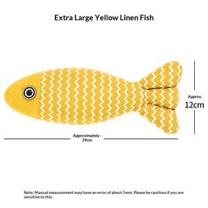 Giocattolo per Gatti Extra Large a Forma di Pesce con Erba Gatta, Simulazione Realistica, per Alleviare lo Stress, Divertimento e Masticazione, Accessori per Animali Domestici - Product Image 3