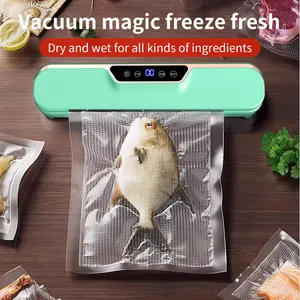 Vacuum Food Preservation Sealer With Crystal Display Automatic Sealing Machine For Food Storage HB-501