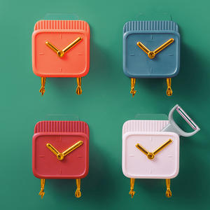 Support mural multifonctionnel en plastique, organisateur de câbles, support de téléphone auto-adhésif avec trou de charge pour câble de données - Product Image 4