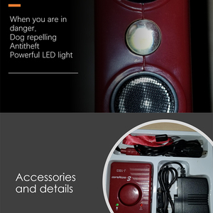 Lautester abschreckender Elektro schock Selbstverteidigung Hund Repeller Ultraschall mit Alarmen und Taschenlampe - Product Image 4