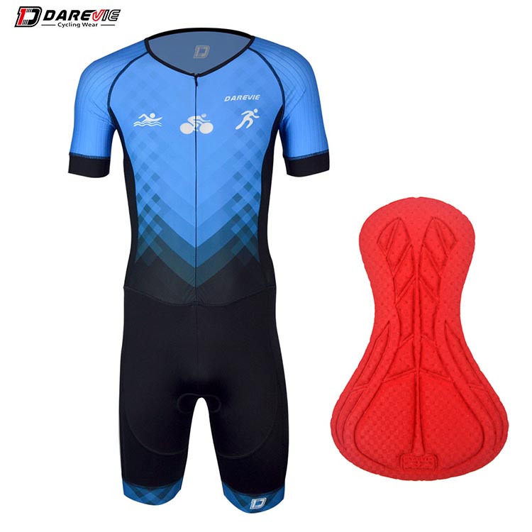 Cycling Skin Pak Voor Mannen Professionele Fietsen Set Huid Pak Hoge Elasticiteit Fietsen Triatlon Pak