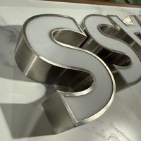 Waterproof 3D LED Channel Letters Outdoor Advertising Signboard Front-lit Acrylic Storefront Sign for Business Shop Branding