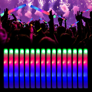 Bọt Glow Gậy biểu tượng tùy chỉnh <span class=keywords><strong>led</strong></span> Glow <span class=keywords><strong>Foam</strong></span> gậy phát sáng ánh sáng lên bọt giáng sinh cổ vũ gậy ủng hộ đám cưới - Product Image 5