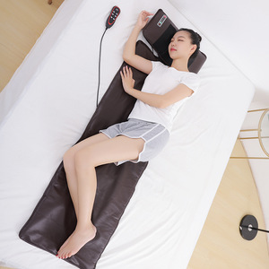 Massage Mattress Electric Heating Vibration Neck Back Waist Massage <b>Pad</b> With Remote Control <b>For</b> Home Use - Product Image 3