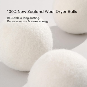 Lot de 8 pochettes, produits les plus vendus, tendance 2025 aux États-Unis, marque privée, boules de séchage en laine biologique pour machine à laver - Product Image 2