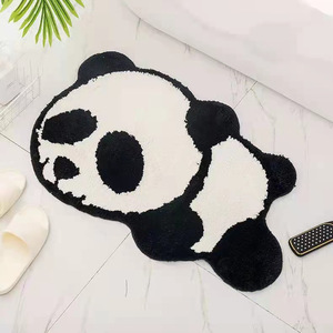 Irregular Shape Cute Cartoon <strong>Panda</strong> Absorbent Bathroom Rug Floor <strong>Mat</strong> - Product Image 2