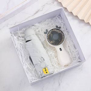 Coffret cadeau d'affaires de luxe pour Noël Saint Valentin comprenant une tasse à café parapluie d'été avec mini ventilateur Autres cadeaux d'entreprise - Product Image 5