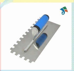 Truelle à plâtrer en acier inoxydable de haute qualité avec encoches, prix de gros - Product Image 2