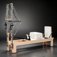 Machine de Pilates Reformer Commerciale en Gros, Cadre en Bois, Équipement de Fitness Réglable