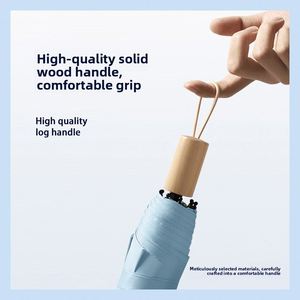 Paraguas de Viaje Clásico de Diseño Nuevo, Plegable en Tres Secciones, con Protección UV, para Hombre y Mujer, de Uso Dual, Contra Sol y Lluvia - Product Image 2